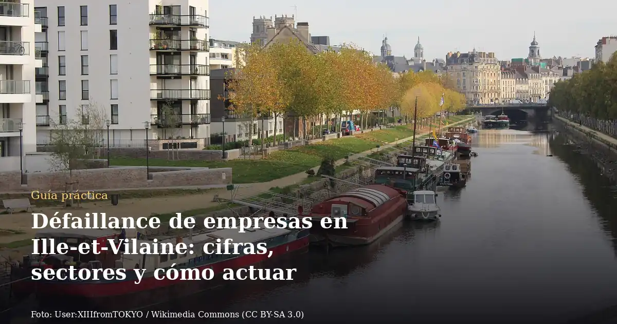 Défaillance de empresas en Ille-et-Vilaine: cifras, sectores y cómo actuar