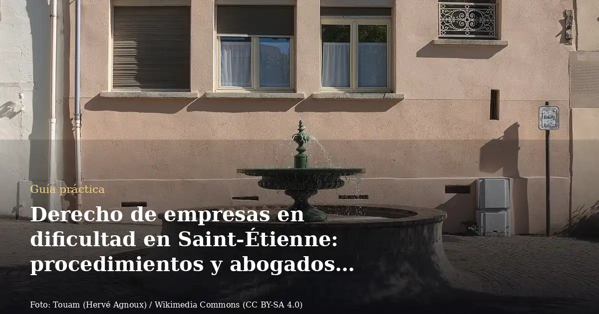 Derecho de empresas en dificultad en Saint-Étienne: procedimientos y abogados especializados
