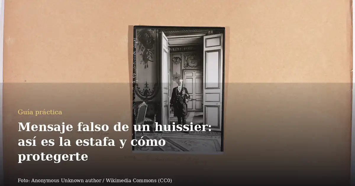 Mensaje falso de un huissier: así es la estafa y cómo protegerte
