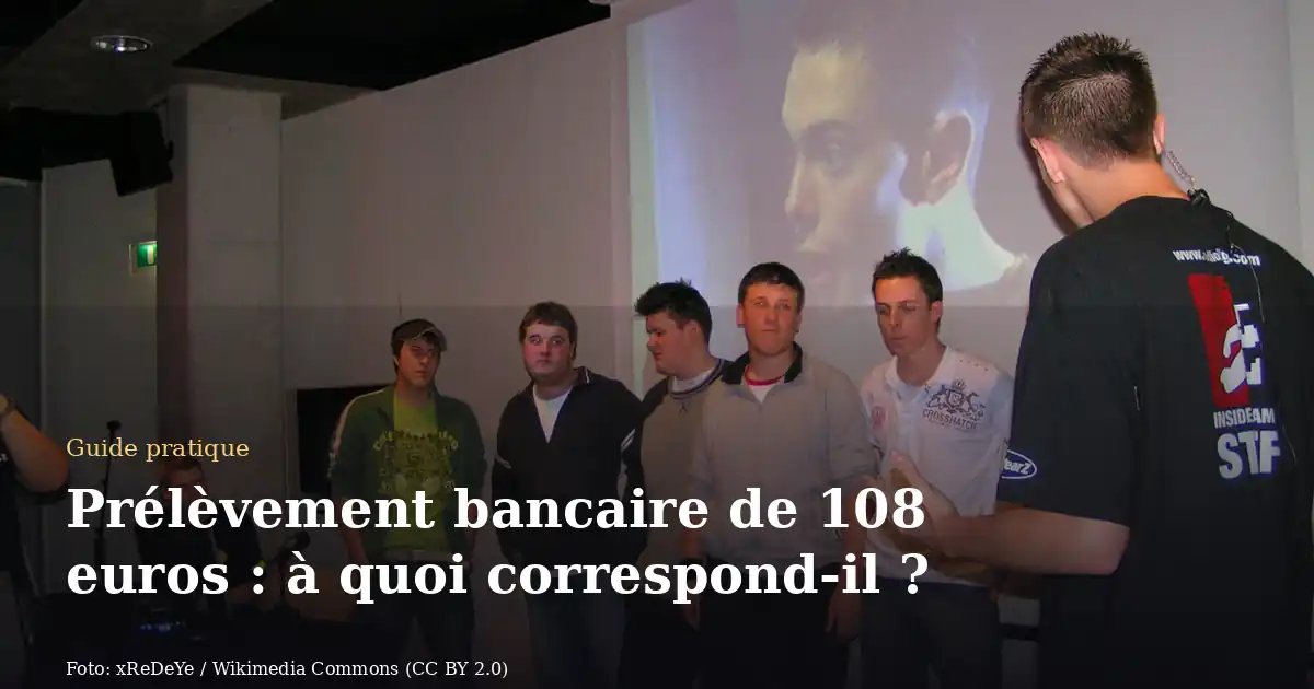 Prélèvement bancaire de 108 euros : à quoi correspond-il ?