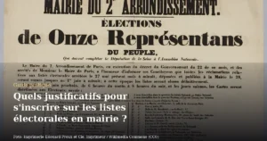 Quels justificatifs pour s'inscrire sur les listes électorales en mairie ?